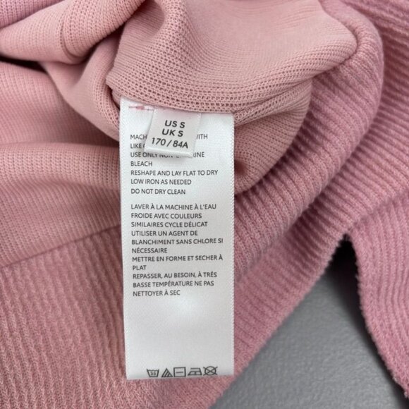 BDG Urban Outfitters women's small pink v-neck oversized wide cropped pullover - Picture 7 of 8